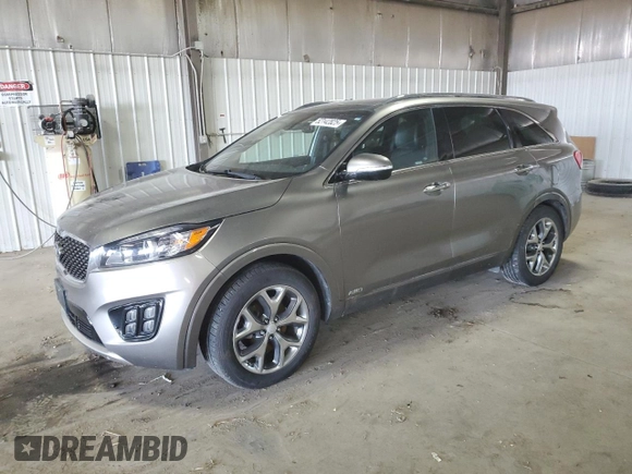 2016 Kia Sorento SXL z VIN 5XYPKDA10GG010538, wystawiony jako Copart lot #52142825 z przebiegiem 82 466 mil mil oraz Czysty tytuł • Clean title. Historia ofert i sprzedaży dostępna na DreamBid. Obrazek 1.