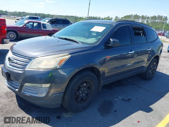2013 Chevrolet Traverse LS with VIN 1GNKRFKD4DJ116262, listed as a IAAI auction lot 41986384 with 207,213 mi miles. Bid and sale history available at carsss.com. Image 2.