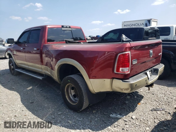 2015 Ram 3500 Longhorn with VIN 3C63RRKL1FG518256, listed as a Copart auction lot 69010274 with 179,788 mi miles and Salvage Title. Bid and sale history available at carsss.com. Image 2.