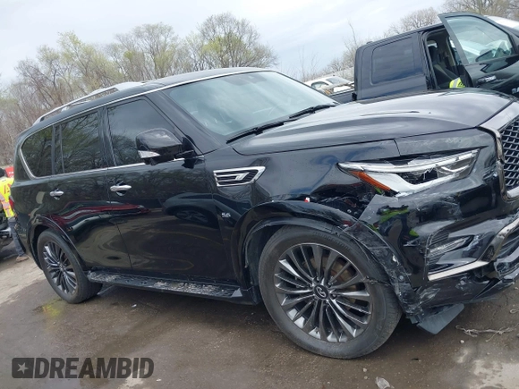 2020 Infiniti QX80 LUXE with VIN JN8AZ2NE8L9251265, listed as a IAAI auction lot 41892787 with 92,297 mi miles. Bid and sale history available at carsss.com. Image 13.