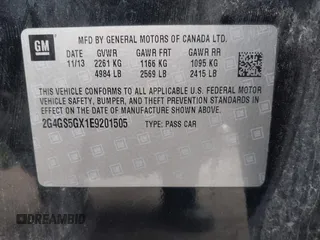 2014 Buick Regal Premium II z VIN 2G4GS5GX1E9201505, wystawiony jako IAAI lot #42356402 z przebiegiem 94 155 mil mil oraz . Historia ofert i sprzedaży dostępna na DreamBid. Obrazek 9.