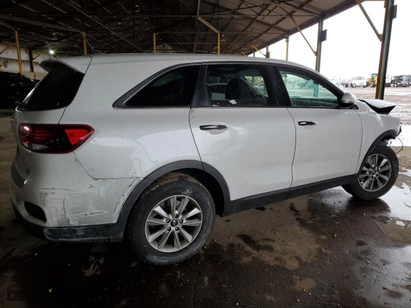 2019 Kia Sorento LX V6 with VIN 5XYPG4A56KG481879, listed as a Copart auction lot 48393835 with 158,845 mi miles and Salvage Title. Bid and sale history available at carsss.com. Image 3.