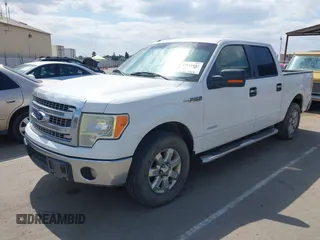 2014 Ford F-150 XL with VIN 1FTFW1CT8EKF55164, listed as a IAAI auction lot 42111483 with 233,166 mi miles. Bid and sale history available at carsss.com. Image 2.