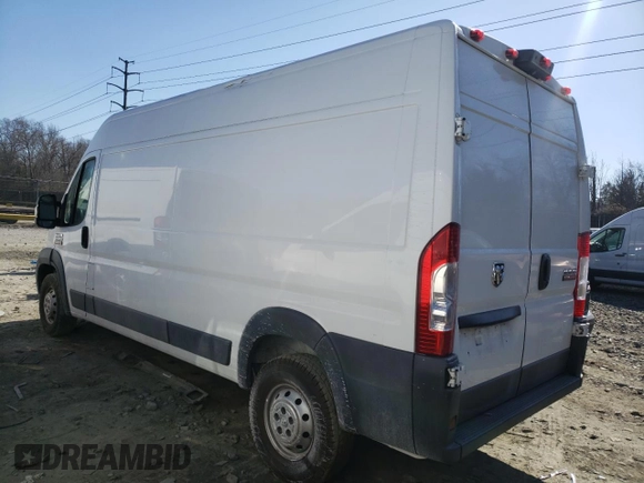 2017 Ram ProMaster Cargo with VIN 3C6TRVDGXHE544426, listed as a Copart auction lot 46569555 with 56,571 mi miles and Clean Title. Bid and sale history available at carsss.com. Image 2.