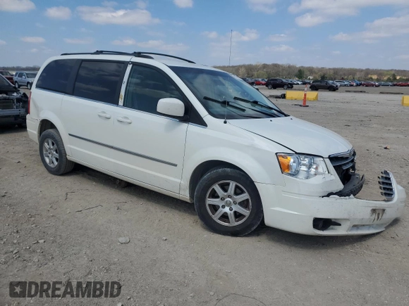 2010 Chrysler Town & Country Touring with VIN 2A4RR5D14AR260321, listed as a Copart auction lot 52700615 with 214,498 mi miles and Salvage Title. Bid and sale history available at DreamBid. Image 4.