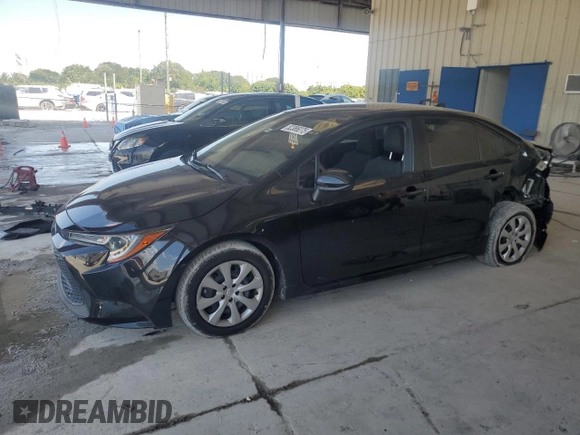 2022 Toyota Corolla LE with VIN JTDEPMAEXNJ197960, listed as a Copart auction lot 52386075 with 32,221 mi miles and Salvage Title. Bid and sale history available at DreamBid. Image 1.