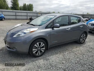 2015 Nissan LEAF S with VIN 1N4AZ0CPXFC322404, listed as a Copart auction lot 66004775 with 104,395 mi miles and Salvage title. Bid and sale history available at DreamBid. Image 1.