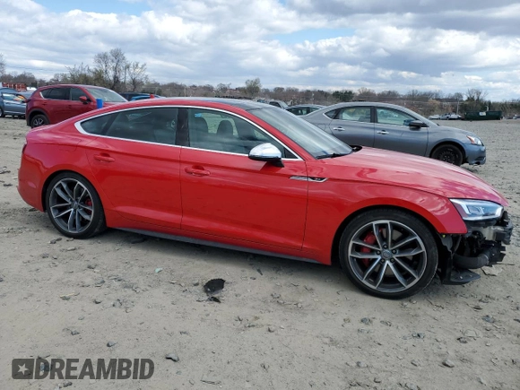 2018 Audi S5 Sportback Prestige z VIN WAUC4CF5XJA052122, wystawiony jako Copart lot #50583025 z przebiegiem 63 286 mil mil oraz Szkoda całkowita • Salvage title. Historia ofert i sprzedaży dostępna na DreamBid. Obrazek 4.