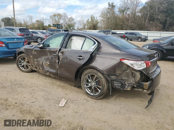 2017 Infiniti Q50 Signature Edition with VIN JN1EV7AP0HM739324, listed as a Copart auction lot 43063345 with 124,406 mi miles and Salvage Title. Bid and sale history available at DreamBid. Image 2.