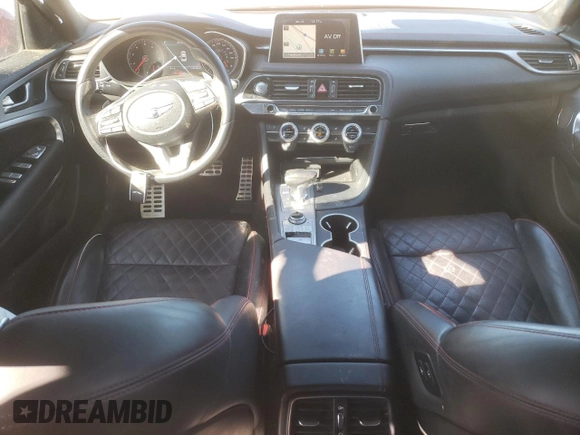 2019 Genesis G70 3.3T Advanced with VIN KMTG34LEXKU021830, listed as a Copart auction lot 85062154 with 81,475 mi miles and Salvage Title. Bid and sale history available at carsss.com. Image 8.