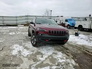 2019 Jeep Cherokee Trailhawk with VIN 1C4PJMBX6KD311666, listed as a Copart auction lot 45935065 with 60,014 mi miles and Salvage Title. Bid and sale history available at carsss.com. Image 11.