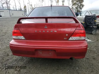 2002 Mitsubishi Lancer ES with VIN JA3AJ26E82U044516, listed as a Copart auction lot 76046224 with 201,916 mi miles and Salvage Title. Bid and sale history available at carsss.com. Image 6.