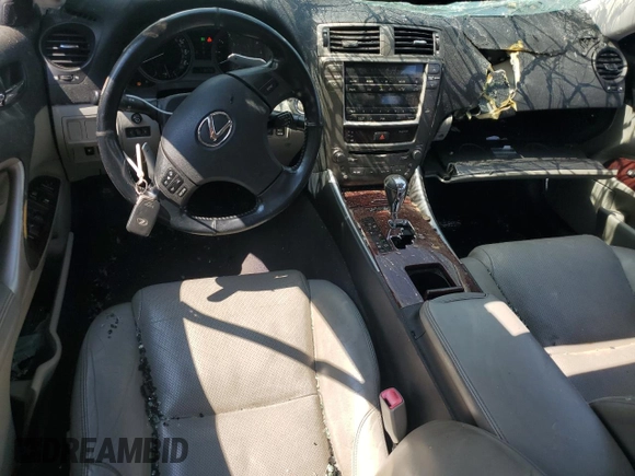 2008 Lexus IS 250 with VIN JTHCK262782020160, listed as a Copart auction lot 65036405 with 218,099 mi miles and Clean title. Bid and sale history available at DreamBid. Image 8.