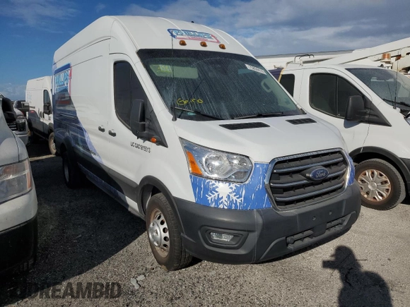 2020 Ford Transit with VIN 1FTRS4X80LKB20152, listed as a Copart auction lot 75804474 with Not Provided miles and Salvage Title. Bid and sale history available at DreamBid. Image 4.