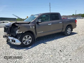 2017 Nissan Titan SV with VIN 1N6AA1EK9HN532036, listed as a Copart auction lot 58155435 with 81,524 mi miles and Salvage title. Bid and sale history available at DreamBid. Image 1.