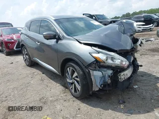 2015 Nissan Murano Platinum z VIN 5N1AZ2MG1FN258466, wystawiony jako IAAI lot #42294149 z przebiegiem 74 720 mil mil oraz . Historia ofert i sprzedaży dostępna na DreamBid. Obrazek 1.