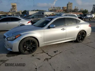 2017 Infiniti Q70 3.7 with VIN JN1BY1AP6HM740551, listed as a Copart auction lot 54435405 with 103,557 mi miles and Salvage Title. Bid and sale history available at DreamBid. Image 1.