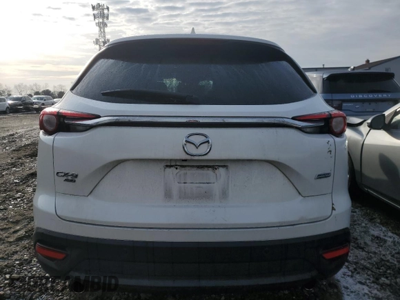 2017 Mazda CX-9 Touring with VIN JM3TCBCY7H0142530, listed as a Copart auction lot 43728415 with 0 mi miles and Salvage Title. Bid and sale history available at carsss.com. Image 6.