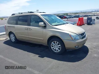 2006 Kia Sedona LX with VIN KNDMB233466035708, listed as a IAAI auction lot 42372062 with 225,549 mi miles and . Bid and sale history available at DreamBid. Image 1.
