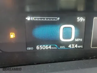 2019 Toyota Prius L Eco with VIN JTDKARFU7K3086591, listed as a Copart auction lot 53752155 with 65,064 mi miles and Salvage Title. Bid and sale history available at carsss.com. Image 9.