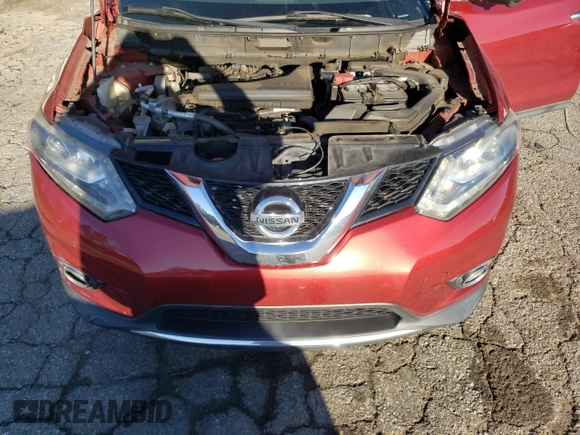 2015 Nissan Rogue SL with VIN 5N1AT2MT0FC832274, listed as a Copart auction lot 47627635 with 0 mi miles and Salvage Title. Bid and sale history available at carsss.com. Image 12.