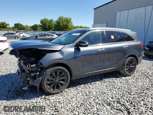 2020 Kia Sorento EX V6 with VIN 5XYPH4A53LG640985, listed as a Copart auction lot 48734505 with 55,026 mi miles and Non Repairable. Bid and sale history available at carsss.com. Image 1.