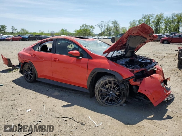 2024 Subaru WRX Premium with VIN JF1VBAH60R9805879, listed as a Copart auction lot 54992275 with 6,856 mi miles and Salvage title. Bid and sale history available at DreamBid. Image 4.
