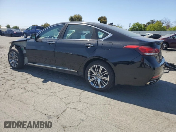 2018 Genesis G80 3.8L with VIN KMHGN4JE5JU227112, listed as a Copart auction lot 60564705 with 83,577 mi miles and Salvage title. Bid and sale history available at DreamBid. Image 2.
