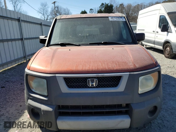 2005 Honda Element EX with VIN 5J6YH28695L029867, listed as a Copart auction lot 46743975 with 244,334 mi miles and Clean Title. Bid and sale history available at DreamBid. Image 5.