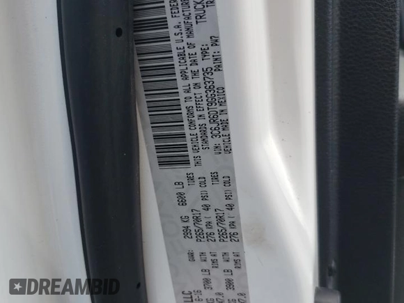 2016 Ram 1500 Tradesman z VIN 3C6JR6DT9GG363735, wystawiony jako Copart lot #56170895 z przebiegiem 18 269 mil mil oraz Szkoda całkowita • Salvage title. Historia ofert i sprzedaży dostępna na DreamBid. Obrazek 12.