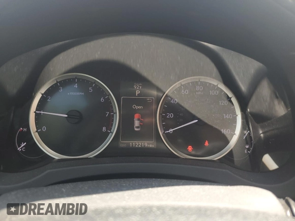 2015 Lexus IS 250 with VIN JTHCF1D29F5023008, listed as a Copart auction lot 64794985 with 112,219 mi miles and Salvage title. Bid and sale history available at DreamBid. Image 9.