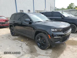 2025 Jeep Grand Cherokee Limited with VIN 1C4RJHBG9SC316771, listed as a Copart auction lot 58943495 with 860 mi miles and Salvage title. Bid and sale history available at DreamBid. Image 4.