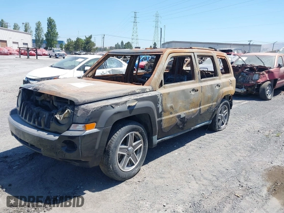 2010 Jeep Patriot Sport with VIN 1J4NF2GBXAD512702, listed as a IAAI auction lot 39616697 with Not Provided miles. Bid and sale history available at carsss.com. Image 2.