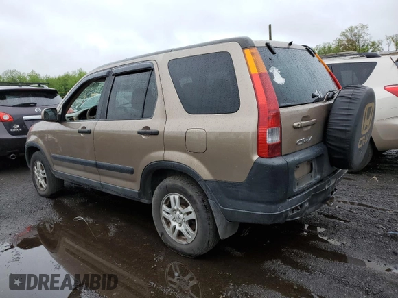 2002 Honda CR-V EX with VIN SHSRD788X2U009896, listed as a Copart auction lot 55624225 with 276,153 mi miles and Salvage Title. Bid and sale history available at carsss.com. Image 2.