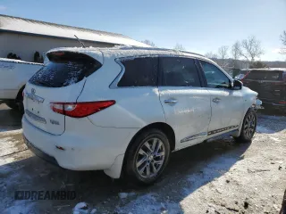 2015 Infiniti QX60 with VIN 5N1AL0MNXFC536958, listed as a Copart auction lot 45581365 with 226,958 mi miles and Salvage Title. Bid and sale history available at DreamBid. Image 3.