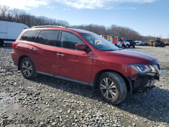 2017 Nissan Pathfinder SL with VIN 5N1DR2MM4HC608447, listed as a Copart auction lot 45484045 with NaN miles and Salvage Title. Bid and sale history available at carsss.com. Image 4.