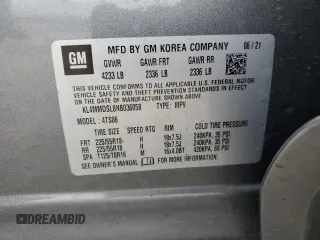 2022 Buick Encore GX Select z VIN KL4MMDSL8NB036058, wystawiony jako Copart lot #50699055 z przebiegiem 55 745 mil mil oraz Szkoda całkowita • Salvage title. Historia ofert i sprzedaży dostępna na DreamBid. Obrazek 13.
