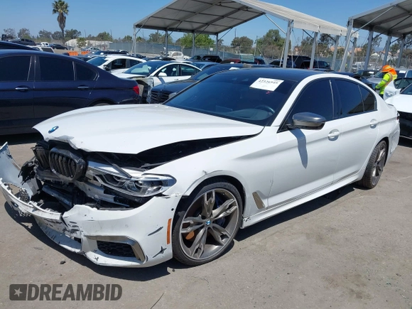 2020 BMW 5 Series M550i xDrive with VIN WBAJS7C0XLCD42738, listed as a IAAI auction lot 42326945 with 50,046 mi miles and . Bid and sale history available at DreamBid. Image 18.