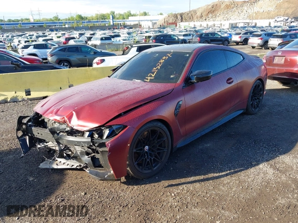 2025 BMW M4 Competition xDrive с VIN WBS33HK05SCT17492, выставлен на аукционе IAAI как лот 42132837 с пробегом 1 370 миль миль и . История ставок и продаж доступна на DreamBid. Изображение 20.