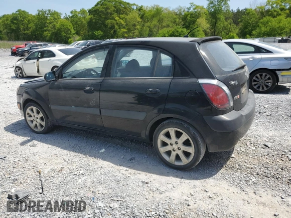 2008 Kia Rio LX with VIN KNADE163886415356, listed as a Copart auction lot 53208515 with 137,000 mi miles and Clean Title. Bid and sale history available at carsss.com. Image 2.