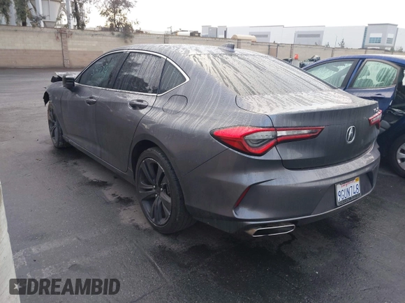 2022 Acura TLX Technology with VIN 19UUB5F46NA003037, listed as a IAAI auction lot 41734924 with 25,096 mi miles and . Bid and sale history available at DreamBid. Image 3.