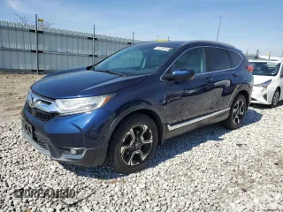 2019 Honda CR-V Touring with VIN 2HKRW2H9XKH607064, listed as a Copart auction lot 50198155 with 56,802 mi miles and Salvage Title. Bid and sale history available at carsss.com. Image 1.