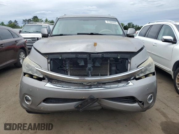 2011 Infiniti QX56 7-passenger with VIN JN8AZ2NE4B9006915, listed as a Copart auction lot 61909295 with 157,700 mi miles and Clean title. Bid and sale history available at DreamBid. Image 5.