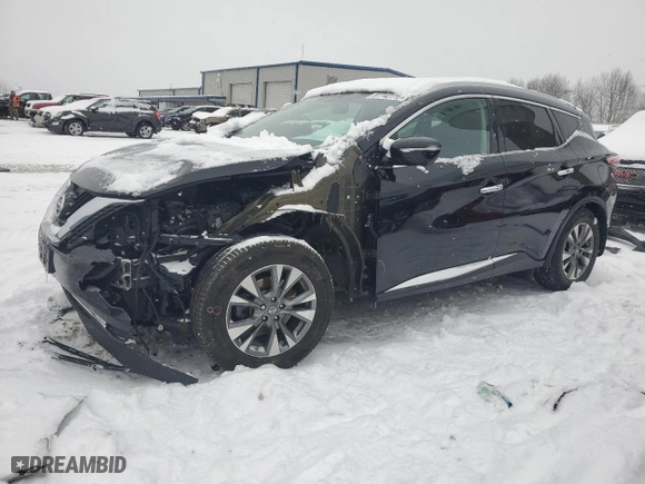 2015 Nissan Murano SV with VIN 5N1AZ2MH9FN278148, listed as a Copart auction lot 87742115 with 56,575 mi miles and Salvage Title. Bid and sale history available at carsss.com. Image 1.