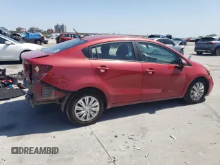 2015 Kia Rio LX with VIN KNADM4A30F6501897, listed as a Copart auction lot 52390015 with 83,631 mi miles and Salvage Title. Bid and sale history available at carsss.com. Image 3.