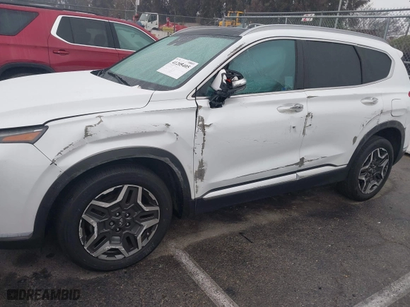 2021 Hyundai Santa Fe Limited with VIN 5NMS44AL5MH315413, listed as a IAAI auction lot 41205405 with 60,677 mi miles. Bid and sale history available at carsss.com. Image 6.