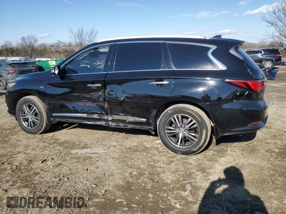 2018 Infiniti QX60 with VIN 5N1DL0MM1JC504459, listed as a Copart auction lot 42913155 with 125,869 mi miles and Salvage Title. Bid and sale history available at carsss.com. Image 2.