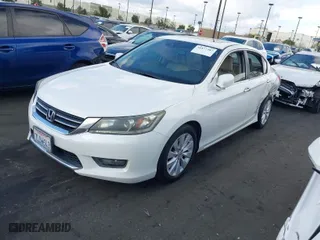 2015 Honda Accord Sedan EX-L with VIN 1HGCR2F84FA174105, listed as a IAAI auction lot 41877587 with 114,944 mi miles. Bid and sale history available at carsss.com. Image 2.