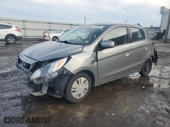 2022 Mitsubishi Mirage ES with VIN ML32AUHJXNH003347, listed as a Copart auction lot 44805205 with 48,546 mi miles and Salvage title. Bid and sale history available at DreamBid. Image 1.