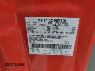 2006 Ford F-150 STX с VIN 1FTRF02266KD62481, выставлен на аукционе Copart как лот 52048815 с пробегом 146 136 миль миль и Списание • Salvage title. История ставок и продаж доступна на DreamBid. Изображение 12.